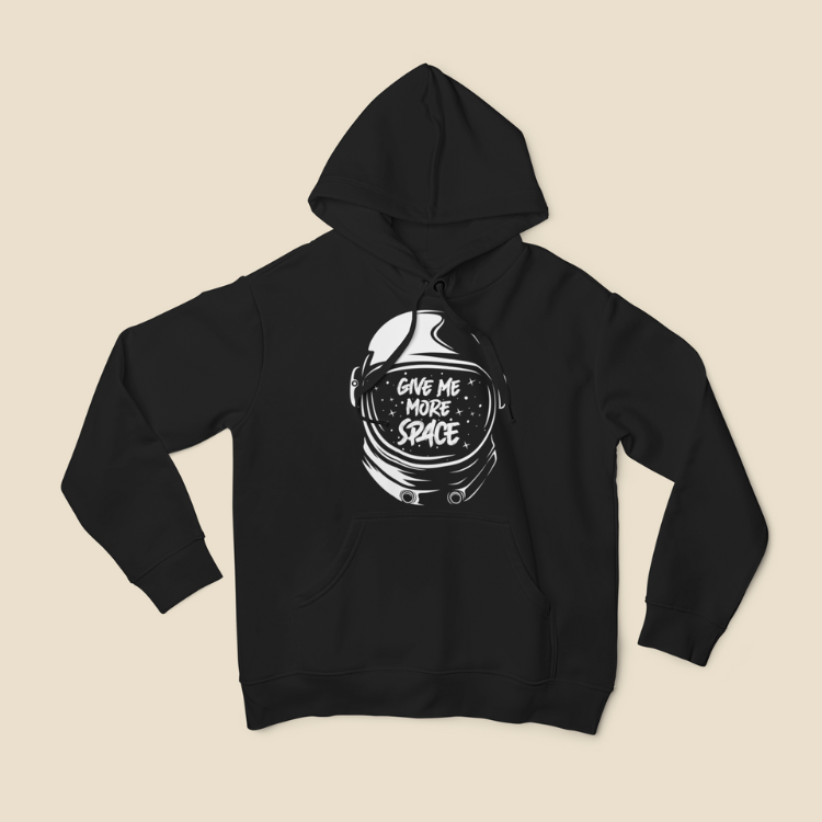 Give me more Space Heavyweight Hooded Sweatshirt